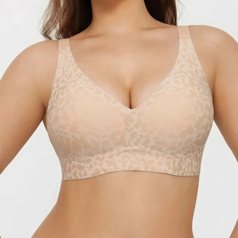 Nahtlose, trägerlose Push-up-BHs mit tiefem V-Ausschnitt für Damen