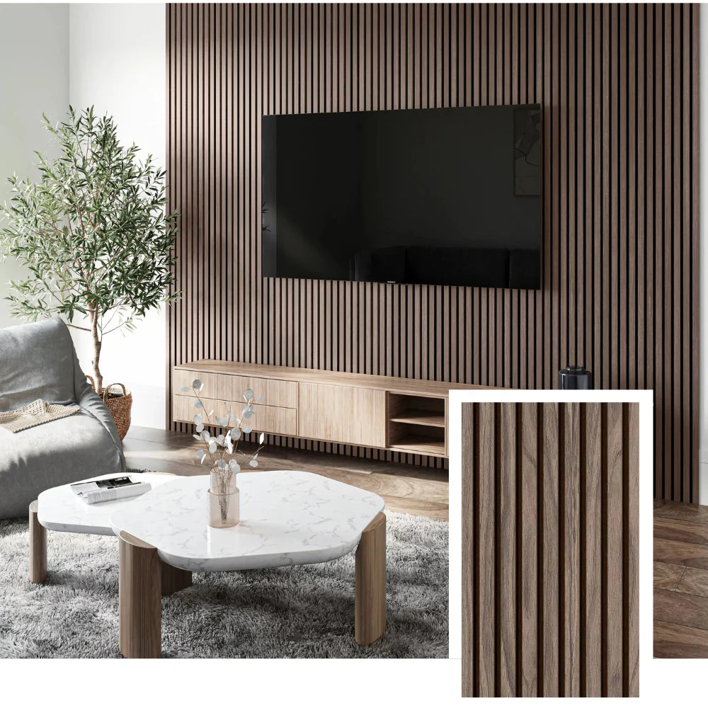 Elyra™ Akustiklamellenplatte – Rauchereiche (2,7 m × 1,10 m)