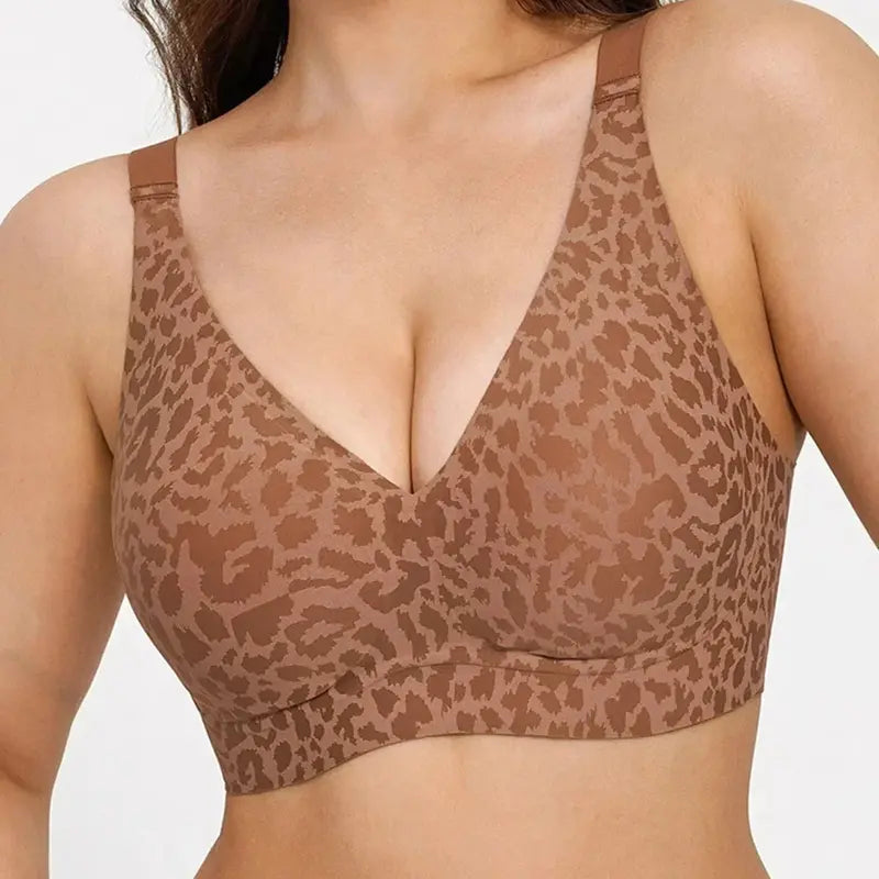 Nahtlose, trägerlose Push-up-BHs mit tiefem V-Ausschnitt für Damen