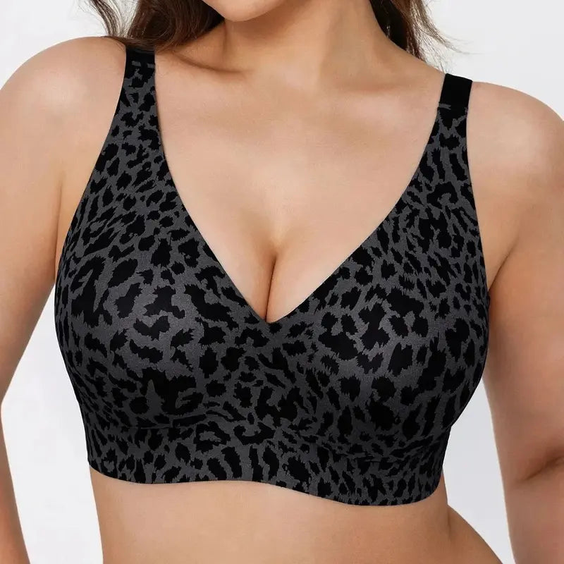 Nahtlose, trägerlose Push-up-BHs mit tiefem V-Ausschnitt für Damen