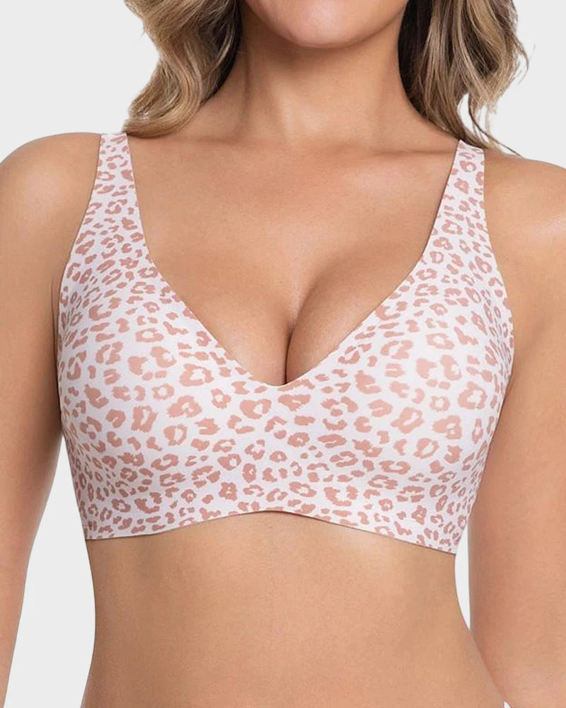 Nahtlose, trägerlose Push-up-BHs mit tiefem V-Ausschnitt für Damen