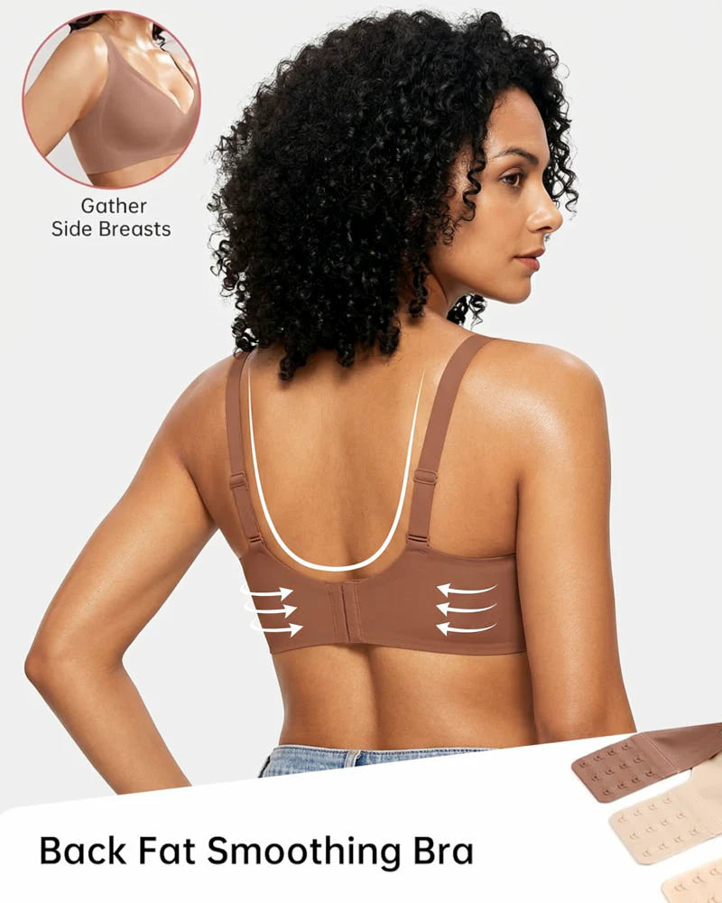Nahtlose, trägerlose Push-up-BHs mit tiefem V-Ausschnitt für Damen